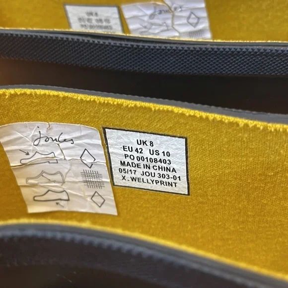 Joules Welly Print Women's Rubber Rain Boots - Picture 11 of 12